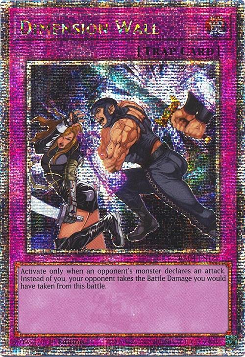 Dimension Wall [RA04-EN127] Quarter Century Secret Rare | Exor Games New Glasgow