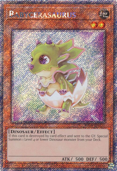Babycerasaurus [RA04-EN131] Platinum Secret Rare | Exor Games New Glasgow