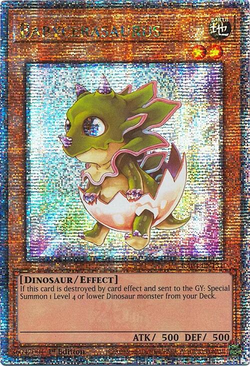 Babycerasaurus [RA04-EN131] Quarter Century Secret Rare | Exor Games New Glasgow