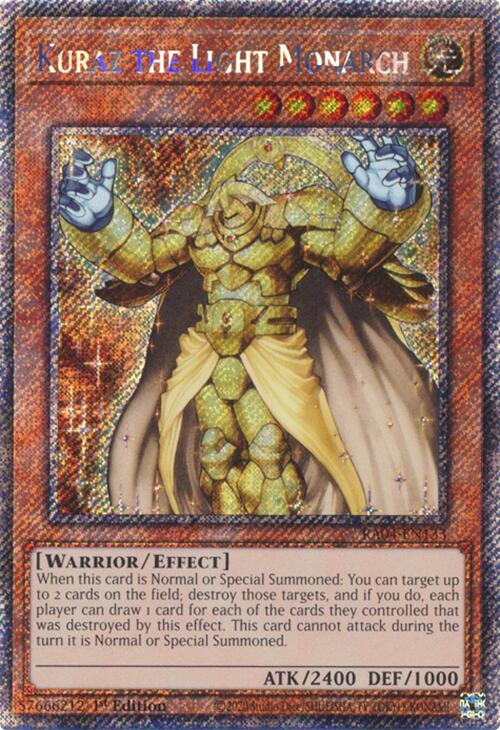 Kuraz the Light Monarch [RA04-EN133] Platinum Secret Rare | Exor Games New Glasgow