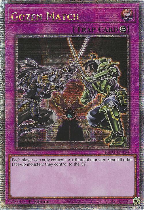 Gozen Match [RA04-EN134] Quarter Century Secret Rare | Exor Games New Glasgow