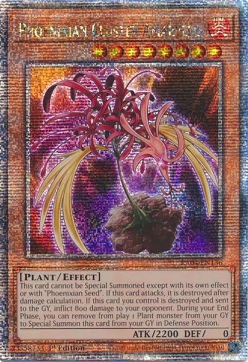 Phoenixian Cluster Amaryllis [RA04-EN136] Quarter Century Secret Rare | Exor Games New Glasgow