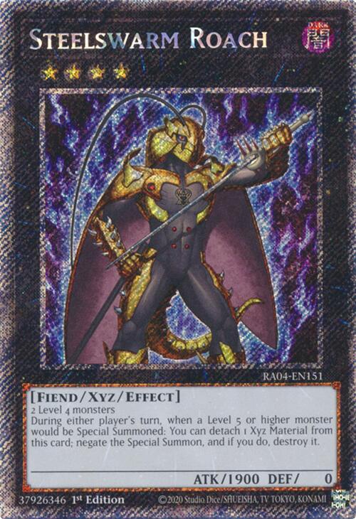 Steelswarm Roach [RA04-EN151] Platinum Secret Rare | Exor Games New Glasgow