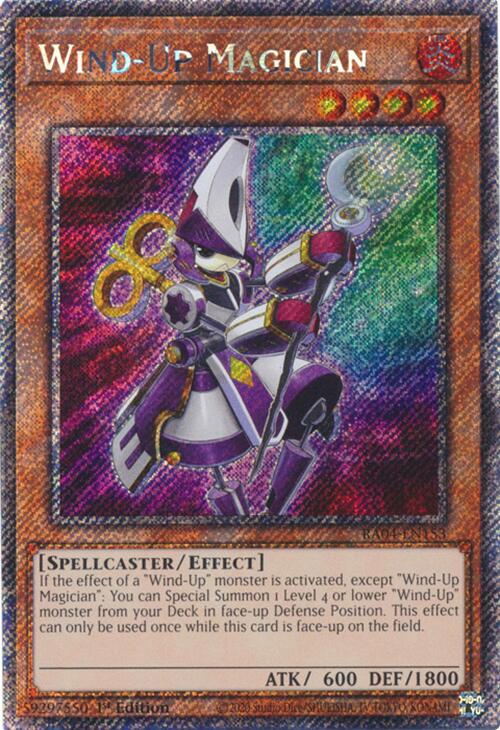 Wind-Up Magician [RA04-EN153] Platinum Secret Rare | Exor Games New Glasgow