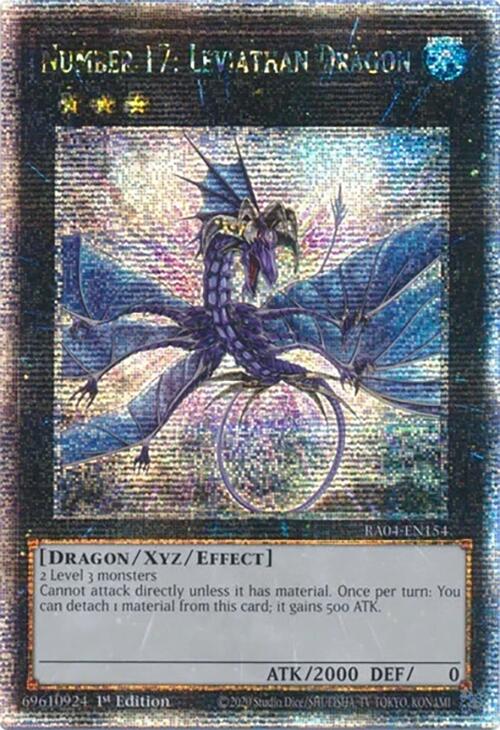 Number 17: Leviathan Dragon [RA04-EN154] Quarter Century Secret Rare | Exor Games New Glasgow