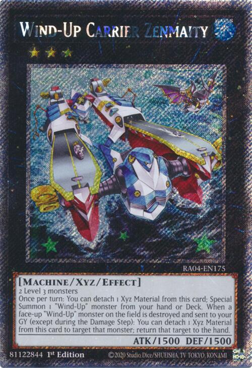 Wind-Up Carrier Zenmaity [RA04-EN175] Platinum Secret Rare | Exor Games New Glasgow