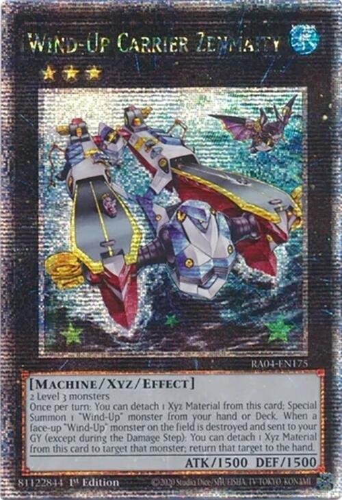 Wind-Up Carrier Zenmaity [RA04-EN175] Quarter Century Secret Rare | Exor Games New Glasgow