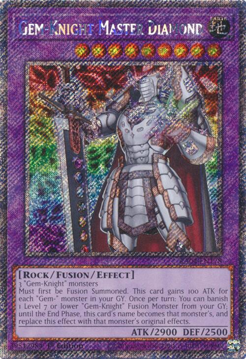 Gem-Knight Master Diamond [RA04-EN178] Platinum Secret Rare | Exor Games New Glasgow
