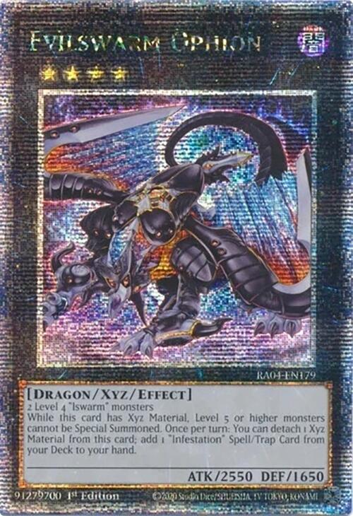 Evilswarm Ophion [RA04-EN179] Quarter Century Secret Rare | Exor Games New Glasgow