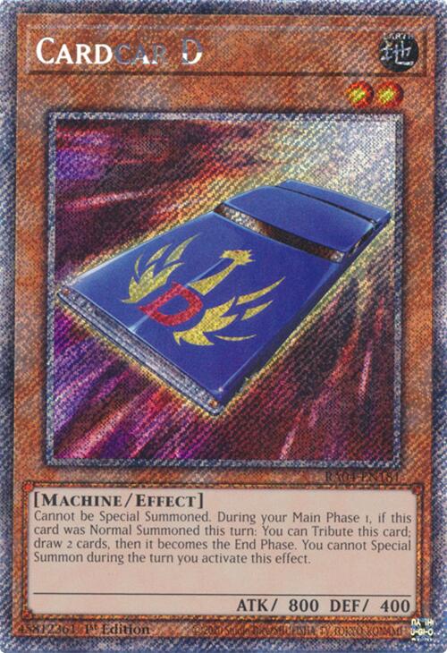 Cardcar D [RA04-EN181] Platinum Secret Rare | Exor Games New Glasgow