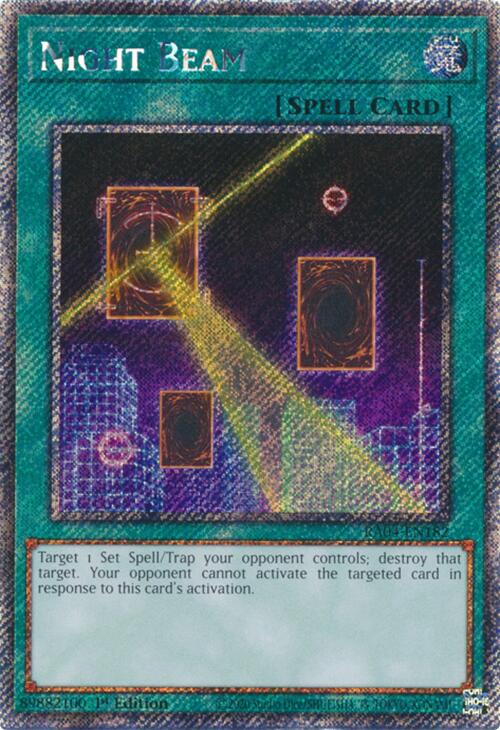 Night Beam [RA04-EN182] Platinum Secret Rare | Exor Games New Glasgow