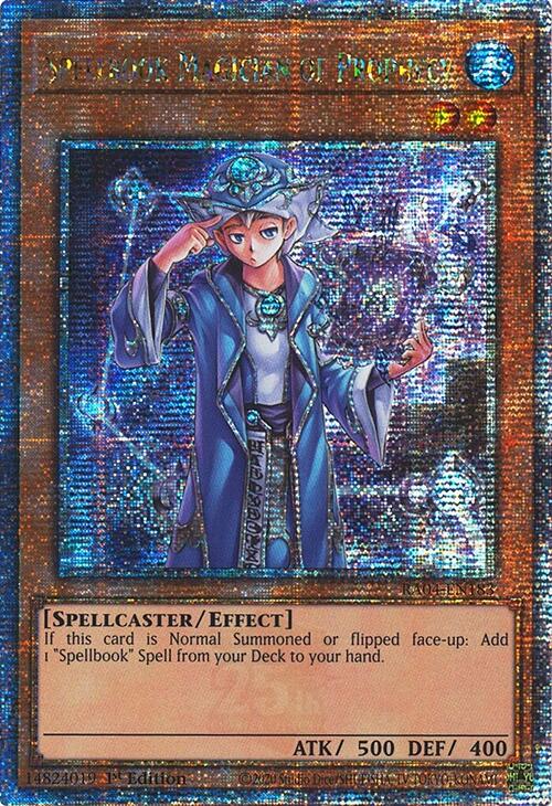 Spellbook Magician of Prophecy [RA04-EN183] Quarter Century Secret Rare | Exor Games New Glasgow