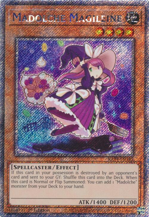 Madolche Magileine [RA04-EN185] Platinum Secret Rare | Exor Games New Glasgow