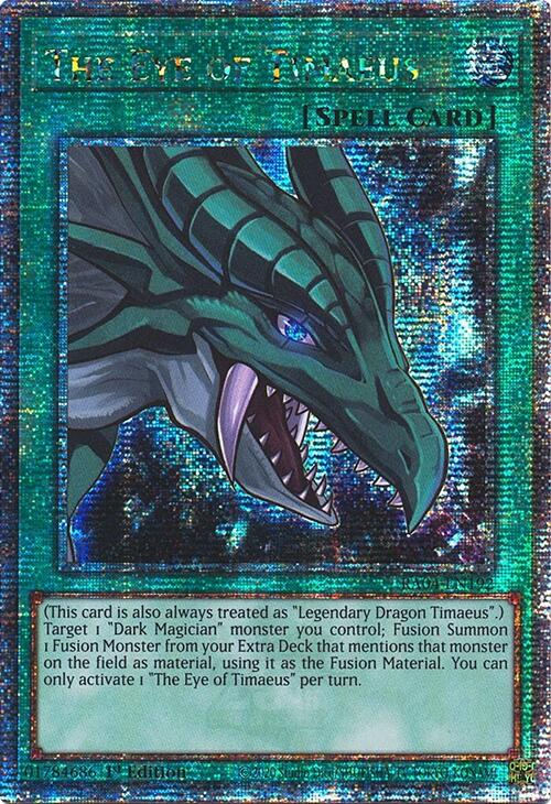 The Eye of Timaeus [RA04-EN192] Quarter Century Secret Rare | Exor Games New Glasgow