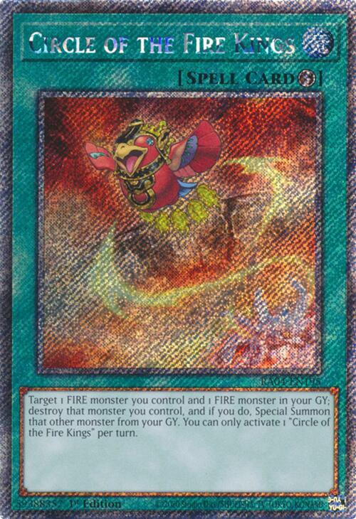 Circle of the Fire Kings [RA04-EN195] Platinum Secret Rare | Exor Games New Glasgow