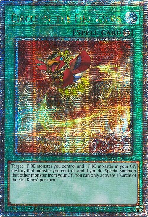Circle of the Fire Kings [RA04-EN195] Quarter Century Secret Rare | Exor Games New Glasgow