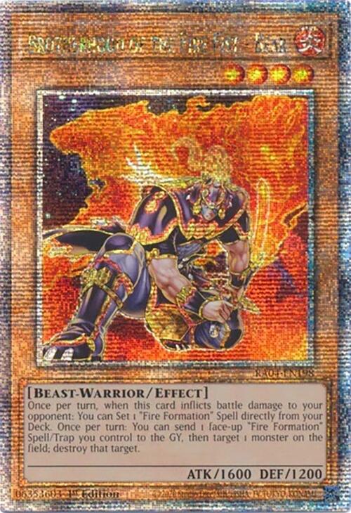 Brotherhood of the Fire Fist - Bear [RA04-EN198] Quarter Century Secret Rare | Exor Games New Glasgow