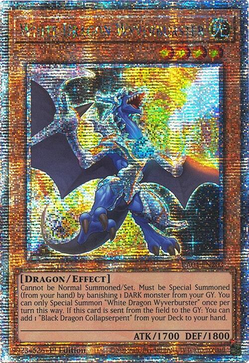 White Dragon Wyverburster [RA04-EN203] Quarter Century Secret Rare | Exor Games New Glasgow