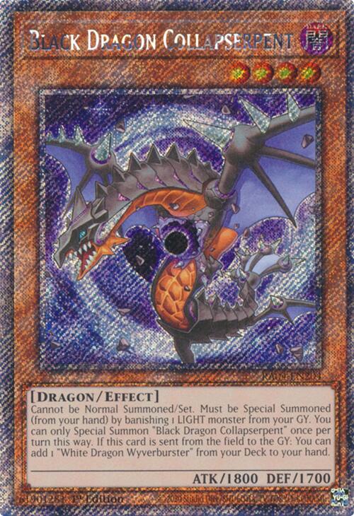 Black Dragon Collapserpent [RA04-EN204] Platinum Secret Rare | Exor Games New Glasgow