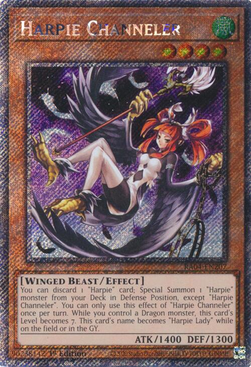 Harpie Channeler [RA04-EN207] Platinum Secret Rare | Exor Games New Glasgow