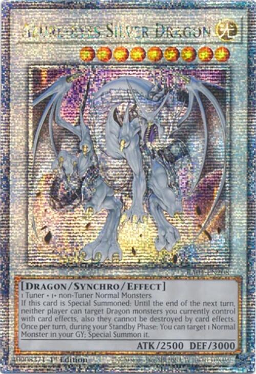 Azure-Eyes Silver Dragon [RA04-EN208] Quarter Century Secret Rare | Exor Games New Glasgow