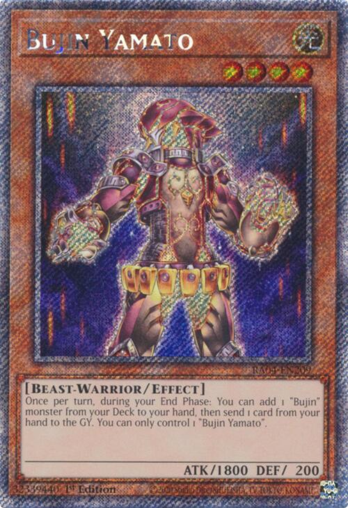 Bujin Yamato [RA04-EN209] Platinum Secret Rare | Exor Games New Glasgow
