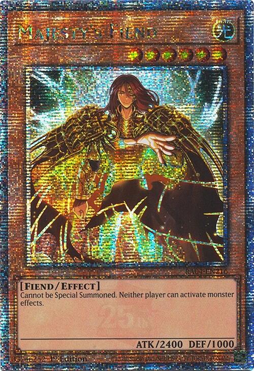 Majesty's Fiend [RA04-EN216] Quarter Century Secret Rare | Exor Games New Glasgow