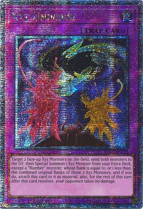 Xyz Universe [RA04-EN218] Quarter Century Secret Rare | Exor Games New Glasgow