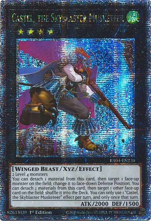 Castel, the Skyblaster Musketeer [RA04-EN230] Quarter Century Secret Rare | Exor Games New Glasgow