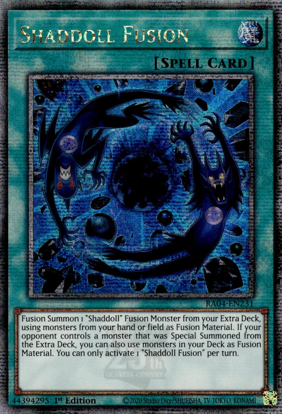 Shaddoll Fusion [RA04-EN231] Quarter Century Secret Rare | Exor Games New Glasgow