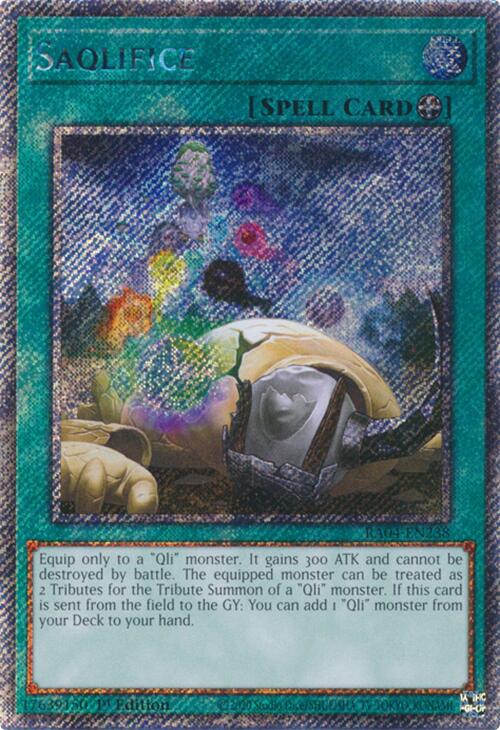 Saqlifice [RA04-EN238] Platinum Secret Rare | Exor Games New Glasgow