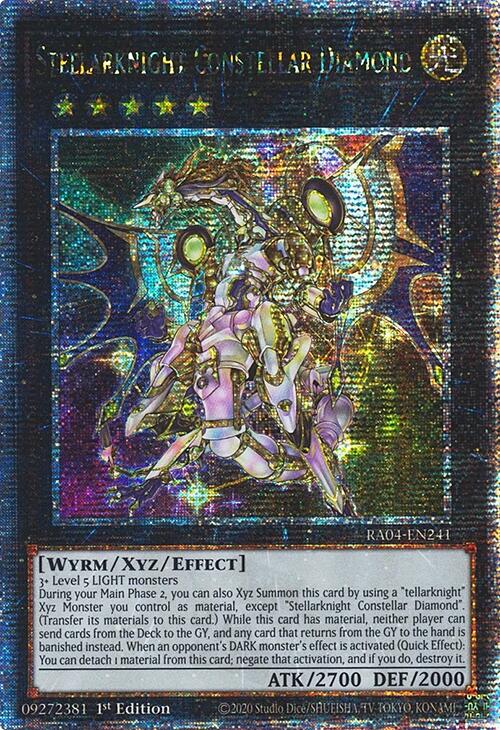 Stellarknight Constellar Diamond [RA04-EN241] Quarter Century Secret Rare | Exor Games New Glasgow