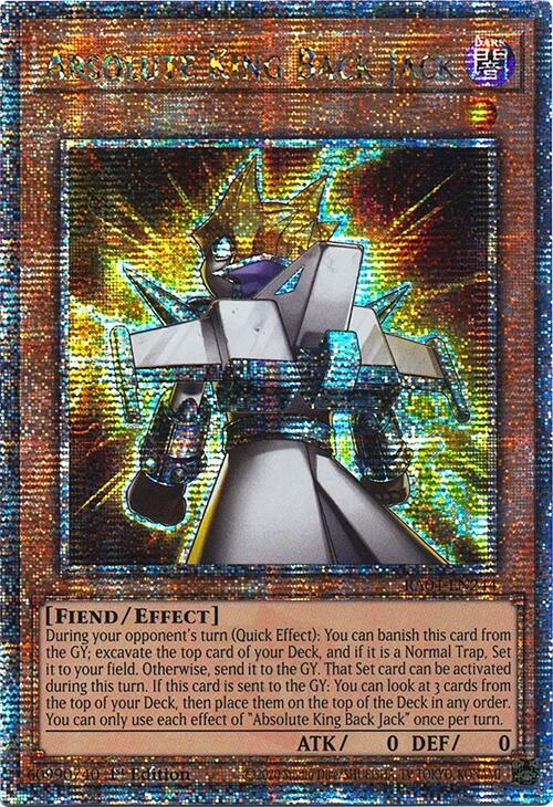 Absolute King Back Jack [RA04-EN244] Quarter Century Secret Rare | Exor Games New Glasgow