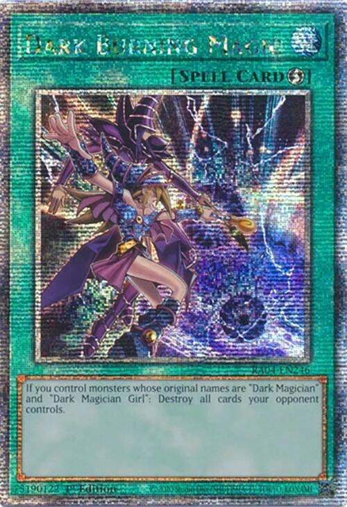 Dark Burning Magic [RA04-EN246] Quarter Century Secret Rare | Exor Games New Glasgow