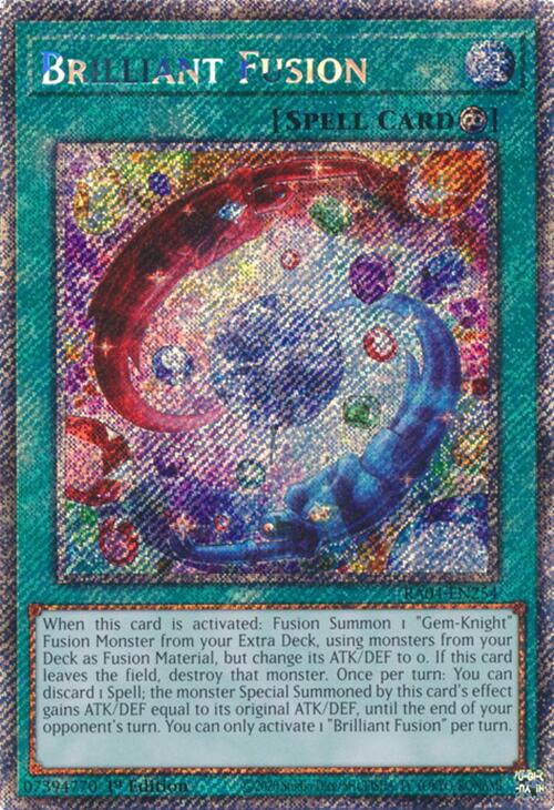 Brilliant Fusion [RA04-EN254] Platinum Secret Rare | Exor Games New Glasgow