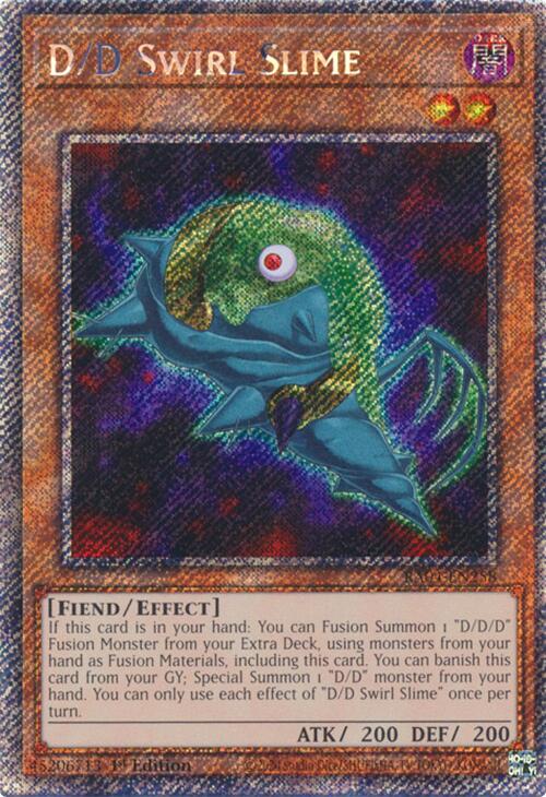 D/D Swirl Slime [RA04-EN258] Platinum Secret Rare | Exor Games New Glasgow