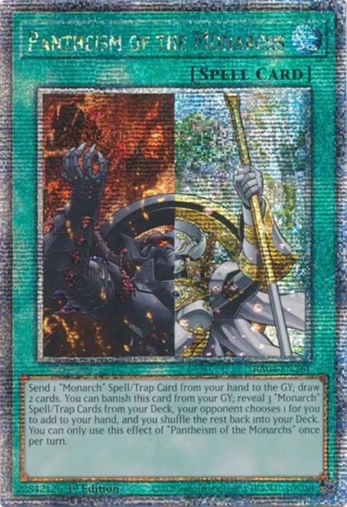 Pantheism of the Monarchs [RA04-EN261] Quarter Century Secret Rare | Exor Games New Glasgow