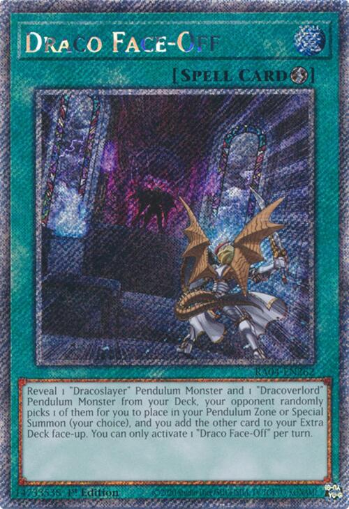 Draco Face-Off [RA04-EN262] Platinum Secret Rare | Exor Games New Glasgow