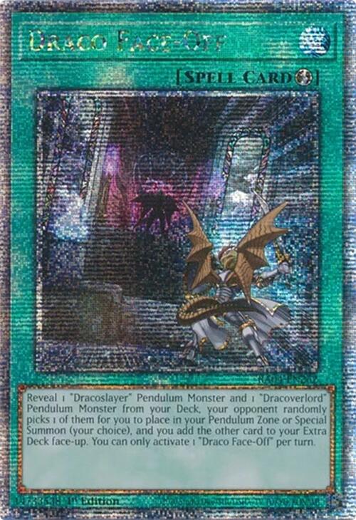 Draco Face-Off [RA04-EN262] Quarter Century Secret Rare | Exor Games New Glasgow