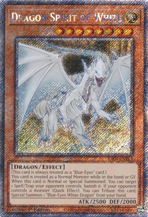 Dragon Spirit of White [RA04-EN265] Platinum Secret Rare | Exor Games New Glasgow