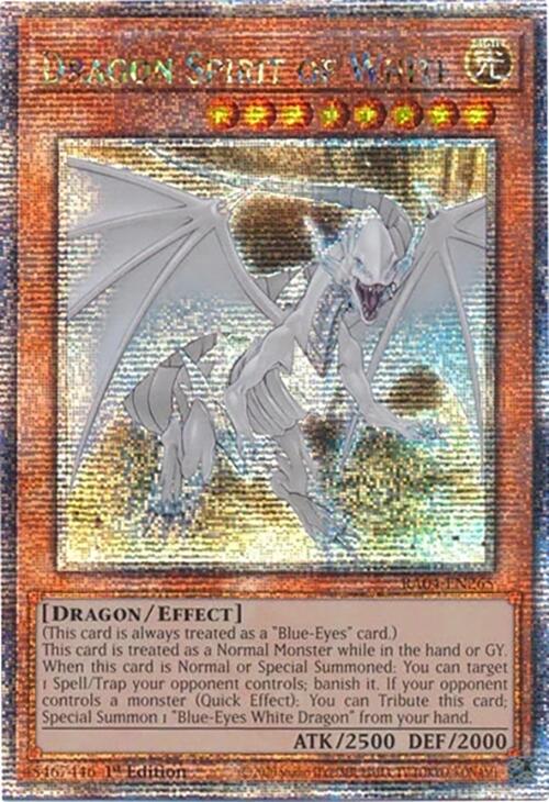 Dragon Spirit of White [RA04-EN265] Quarter Century Secret Rare | Exor Games New Glasgow