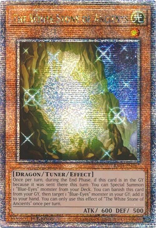 The White Stone of Ancients [RA04-EN267] Quarter Century Secret Rare | Exor Games New Glasgow