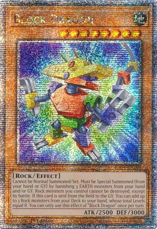 Block Dragon [RA04-EN268] Quarter Century Secret Rare | Exor Games New Glasgow