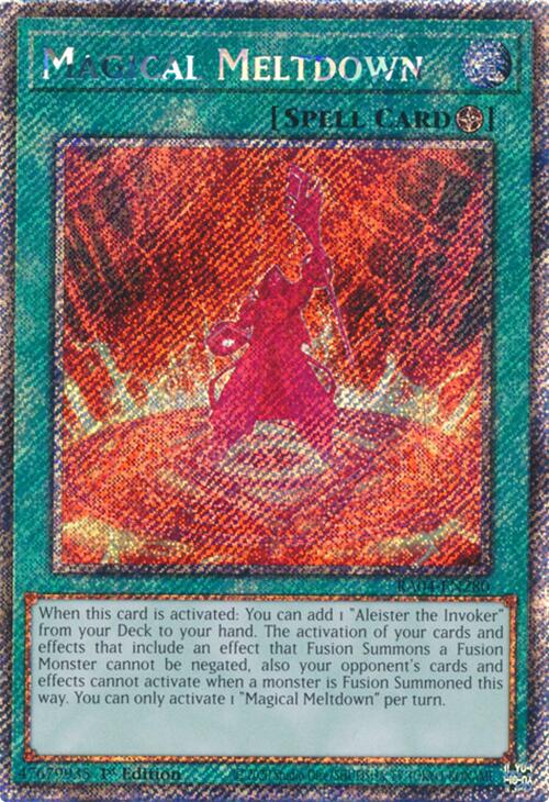 Magical Meltdown [RA04-EN280] Platinum Secret Rare | Exor Games New Glasgow