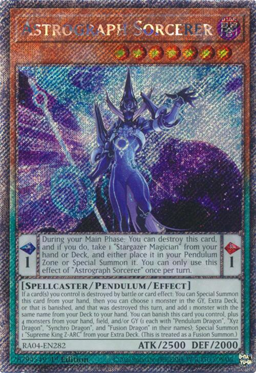 Astrograph Sorcerer [RA04-EN282] Platinum Secret Rare | Exor Games New Glasgow