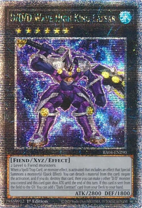 D/D/D Wave High King Caesar [RA04-EN290] Quarter Century Secret Rare | Exor Games New Glasgow