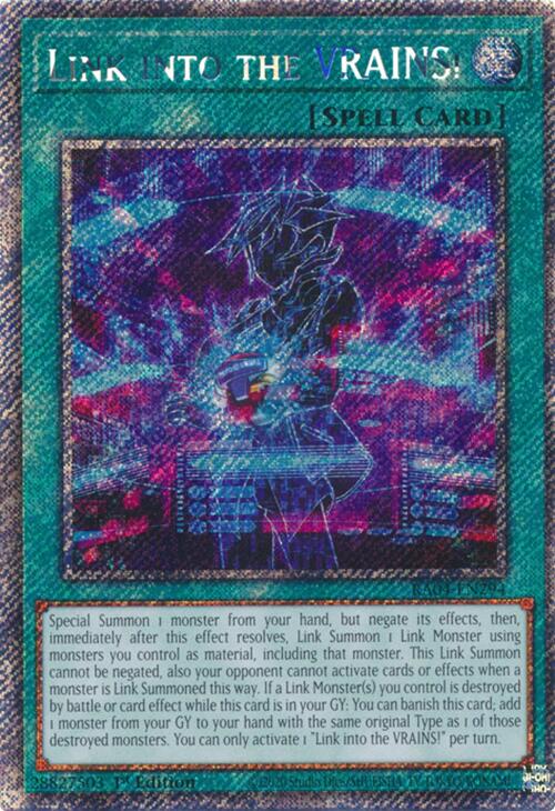 Link into the VRAINS! [RA04-EN294] Platinum Secret Rare | Exor Games New Glasgow