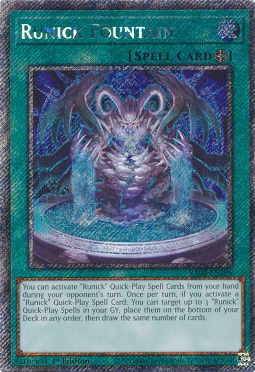 Runick Fountain [RA04-EN296] Platinum Secret Rare | Exor Games New Glasgow