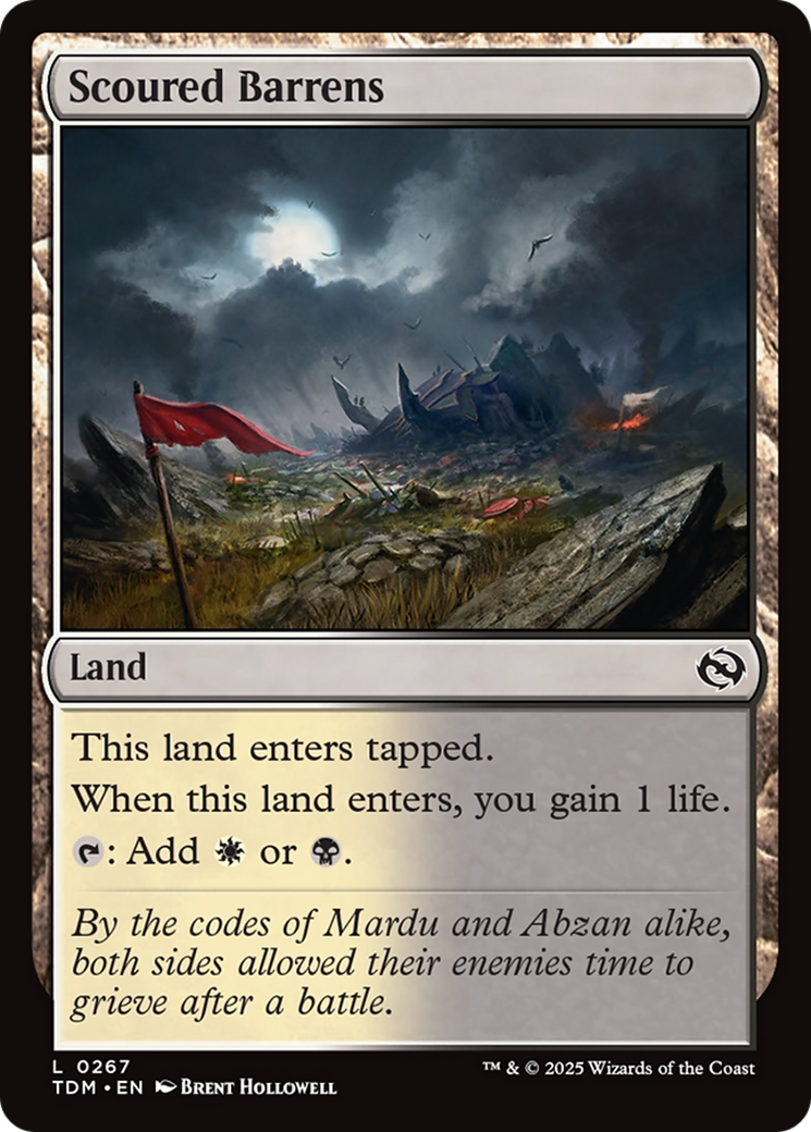 Scoured Barrens [Tarkir: Dragonstorm] | Exor Games New Glasgow