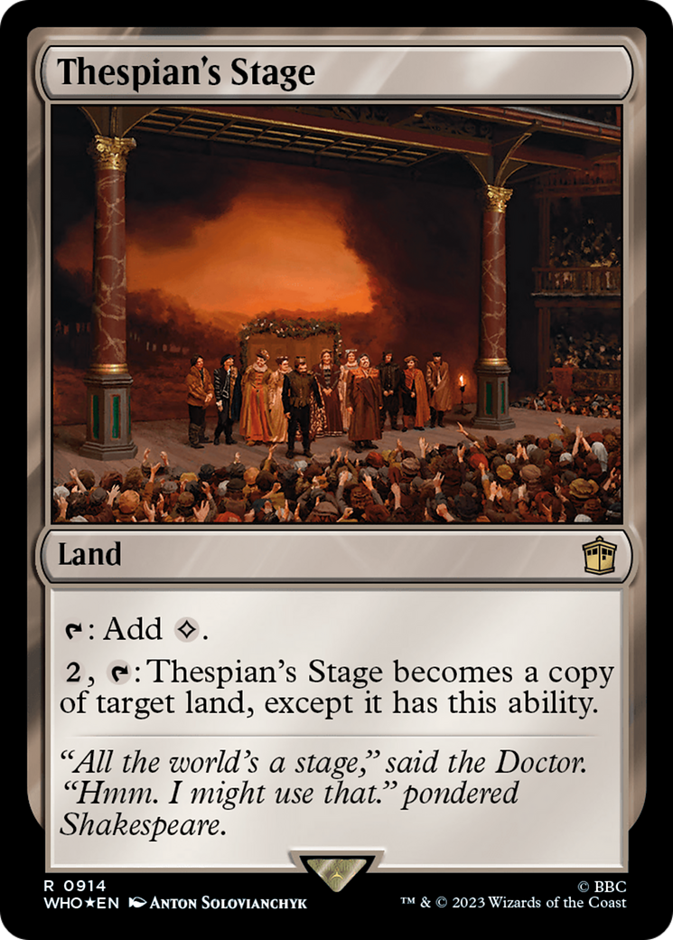 Thespian's Stage (Surge Foil) [Doctor Who] | Exor Games New Glasgow